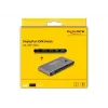 KVM-lüliti DeLOCK DisplayPort 8K 30 Hz USB 5 Gbps-ga