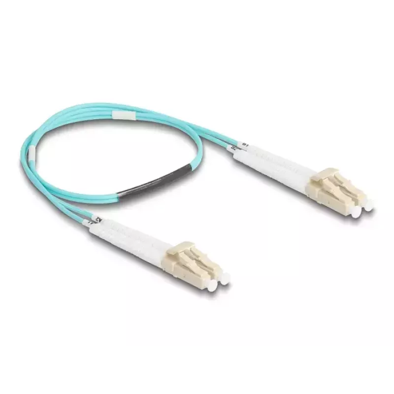 Optiline fiiberkaabel DeLOCK 88078 LC Duplex – LC Duplex OM3 0,5 m