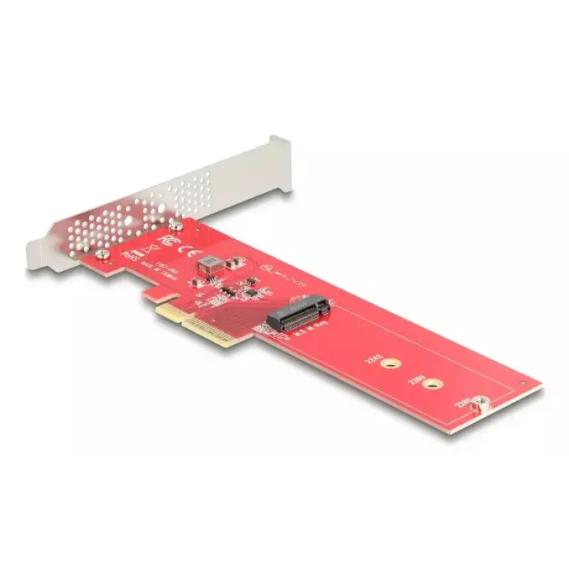 DeLOCK sisemine M.2 adapter 90889 PCIe 5.0 punane roostevaba teras
