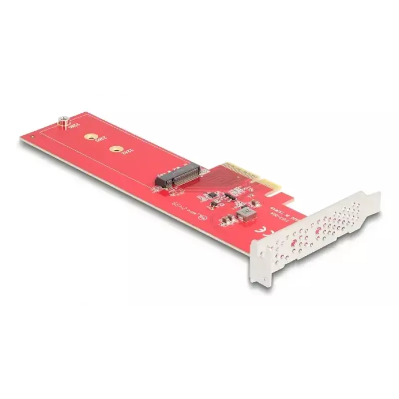 DeLOCK sisemine M.2 adapter 90889 PCIe 5.0 punane roostevaba teras