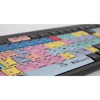 Klaviatuur LogicKeyboard LKB-PPROCC-BJPU-FR — Täissuuruses USB-juhtmega AZERTY prantsuse, kääritüüpi lülitid, 1,5 m kaabel, must