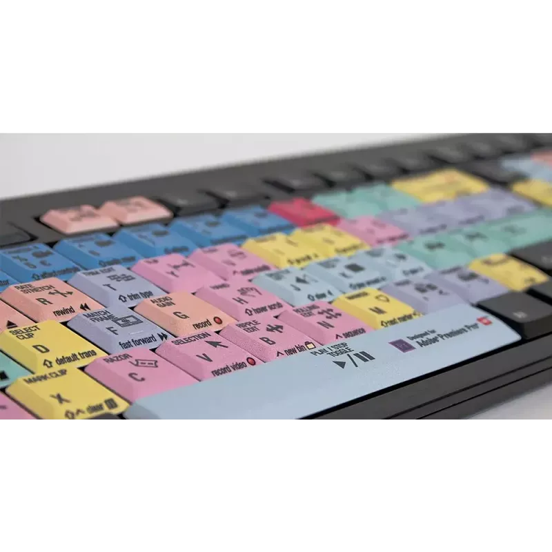 Klaviatuur LogicKeyboard LKB-PPROCC-BJPU-FR — Täissuuruses USB-juhtmega AZERTY prantsuse, kääritüüpi lülitid, 1,5 m kaabel, must