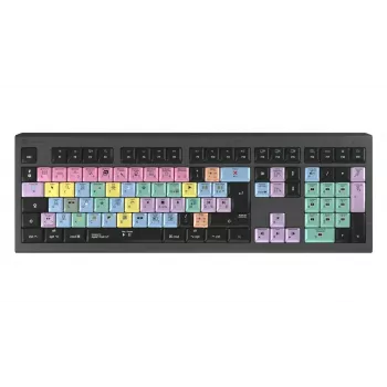 Klaviatuur LogicKeyboard LKB-FCPX10-A2M-FR juhtmega USB AZERTY prantsuse täissuuruses 105 klahvi must