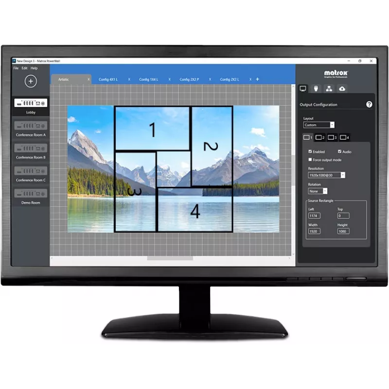 Matrox QuadHead2Go Q155 mitme monitori kontrolleri seade / Q2G-H4K2