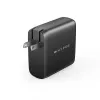 TARGUS 100W GaN vahelduvvoolulaadur sülearvutile, nutitelefonile, tahvelarvutile — 1× USB-C, 2 m kaabel, must