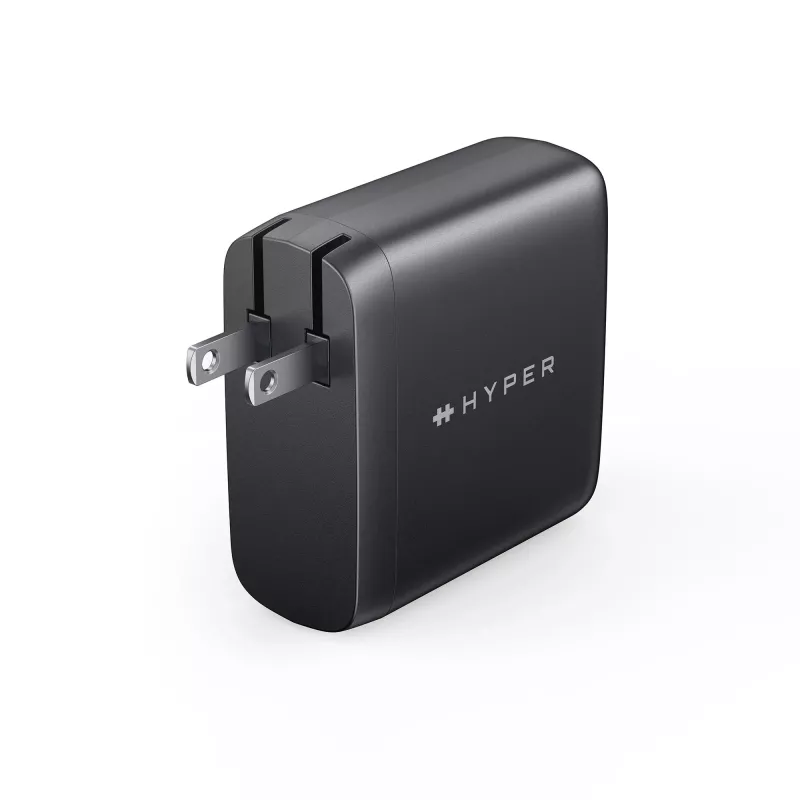 TARGUS 100W GaN vahelduvvoolulaadur sülearvutile, nutitelefonile, tahvelarvutile — 1× USB-C, 2 m kaabel, must
