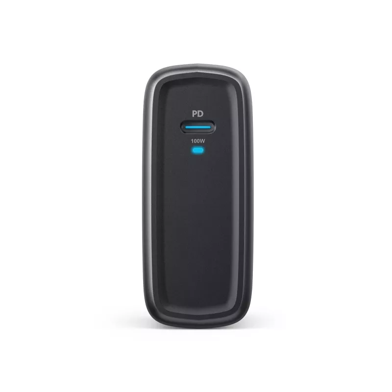 TARGUS 100W GaN vahelduvvoolulaadur sülearvutile, nutitelefonile, tahvelarvutile — 1× USB-C, 2 m kaabel, must