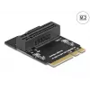 Adapter M.2 key A+E male to key M slot nurgaga with holder DeLOCK 64137