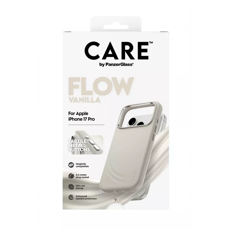 PanzerGlass CARE™ by ® Flow Case Vanilla w. MagSafe iPhone 17 Pro