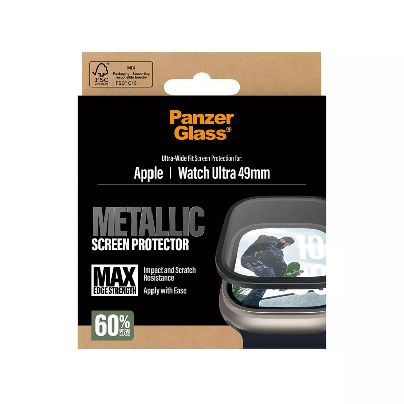 PanzerGlass ® ekraanikaitse Metallic Apple Watch Ultra 3 | Ultra 2 | Ultra | 49 mm