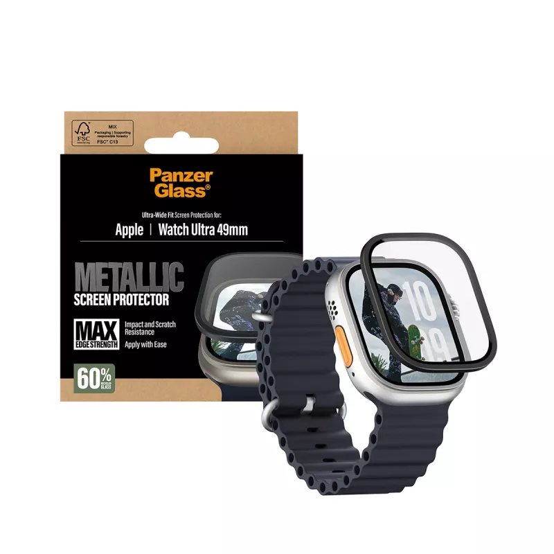 PanzerGlass ® ekraanikaitse Metallic Apple Watch Ultra 3 | Ultra 2 | Ultra | 49 mm