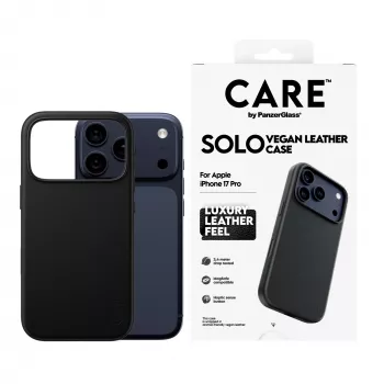Kaitseümbris PanzerGlass CARE™ Solo ümbris must iPhone 17 Pro jaoks