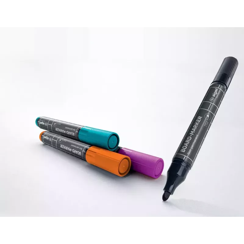 Marker Sigel BA011 4 tk Must magenta Oranž Türkiissinine