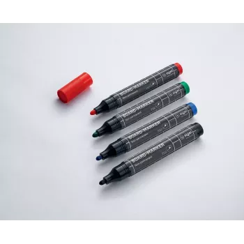 Marker Sigel BA010 4 tk Must Sinine Roheline Punane