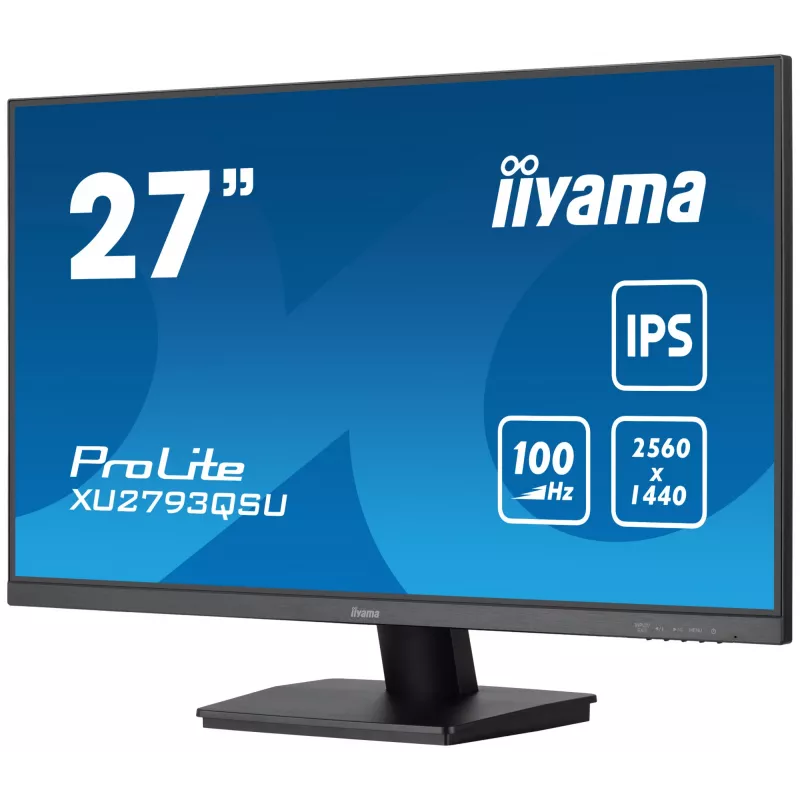 iiyama ProLite XU2793QSU-B6 arvutimonitor 68,6 cm (27 tolli) 2560 x 1440 pikslit Wide Quad HD LED Must