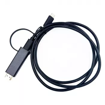 Yealink 330000008024 video kaabeladapter 1,2 m HDMI tüüp A (standardne) USB tüüp C Must