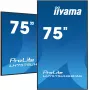 iiyama LH7575UHS-B1AG Signage Display digitaalne lameekraan 190,5 cm (75 tolli) LCD Wi-Fi 500 cd/m² 4K Ultra HD Must sisseehitatud protsessor Android 11 24/7