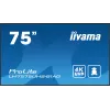 iiyama LH7575UHS-B1AG Signage Display digitaalne lameekraan 190,5 cm (75 tolli) LCD Wi-Fi 500 cd/m² 4K Ultra HD Must sisseehitatud protsessor Android 11 24/7