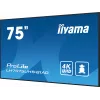iiyama LH7575UHS-B1AG Signage Display digitaalne lameekraan 190,5 cm (75 tolli) LCD Wi-Fi 500 cd/m² 4K Ultra HD Must sisseehitatud protsessor Android 11 24/7