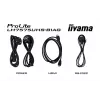 iiyama LH7575UHS-B1AG Signage Display digitaalne lameekraan 190,5 cm (75 tolli) LCD Wi-Fi 500 cd/m² 4K Ultra HD Must sisseehitatud protsessor Android 11 24/7