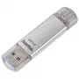 Hama C-Laeta USB-mälupulk 32 GB USB tüüp-A / USB USB-C 3.2 Gen 1 (3.1 Gen 1) Hõbedane