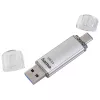 Hama C-Laeta USB-mälupulk 32 GB USB tüüp-A / USB USB-C 3.2 Gen 1 (3.1 Gen 1) Hõbedane