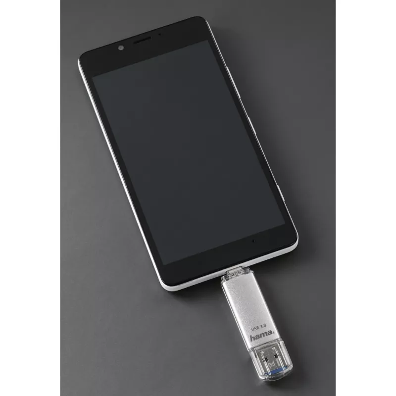 Hama C-Laeta USB-mälupulk 32 GB USB tüüp-A / USB USB-C 3.2 Gen 1 (3.1 Gen 1) Hõbedane