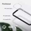 Woodcessories Clear ümbris Apple iPhone 14 jaoks, 15,5 cm (6,1 tolli), must ja läbipaistev