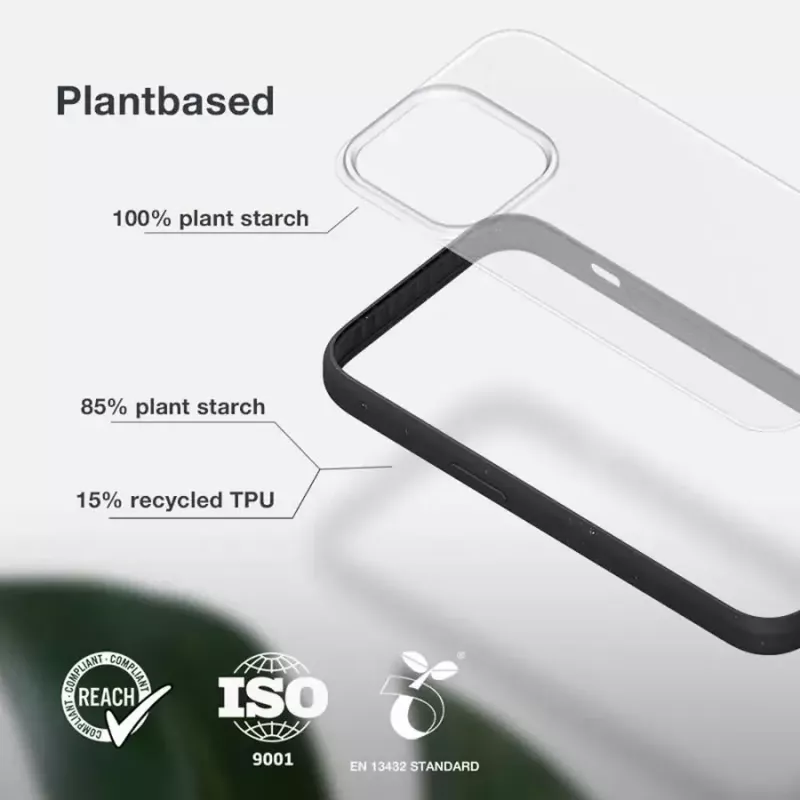 Woodcessories Clear ümbris Apple iPhone 14 jaoks, 15,5 cm (6,1 tolli), must ja läbipaistev