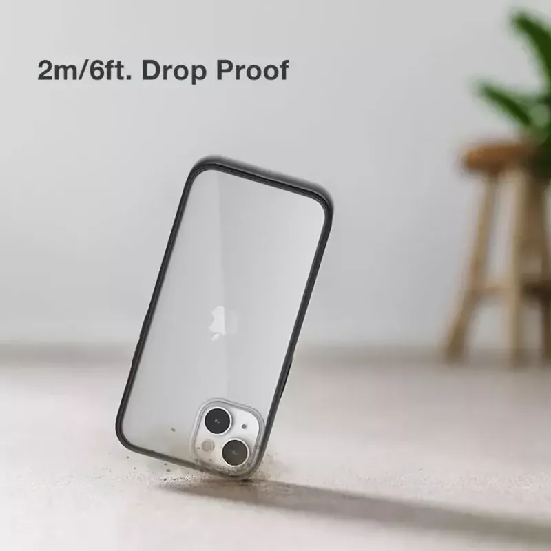 Woodcessories Clear ümbris Apple iPhone 14 jaoks, 15,5 cm (6,1 tolli), must ja läbipaistev