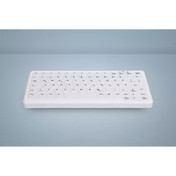 Klaviatuurikate Active Key AK-C4110 — silikoon, saksa paigutus, 291×139×25 mm, valge