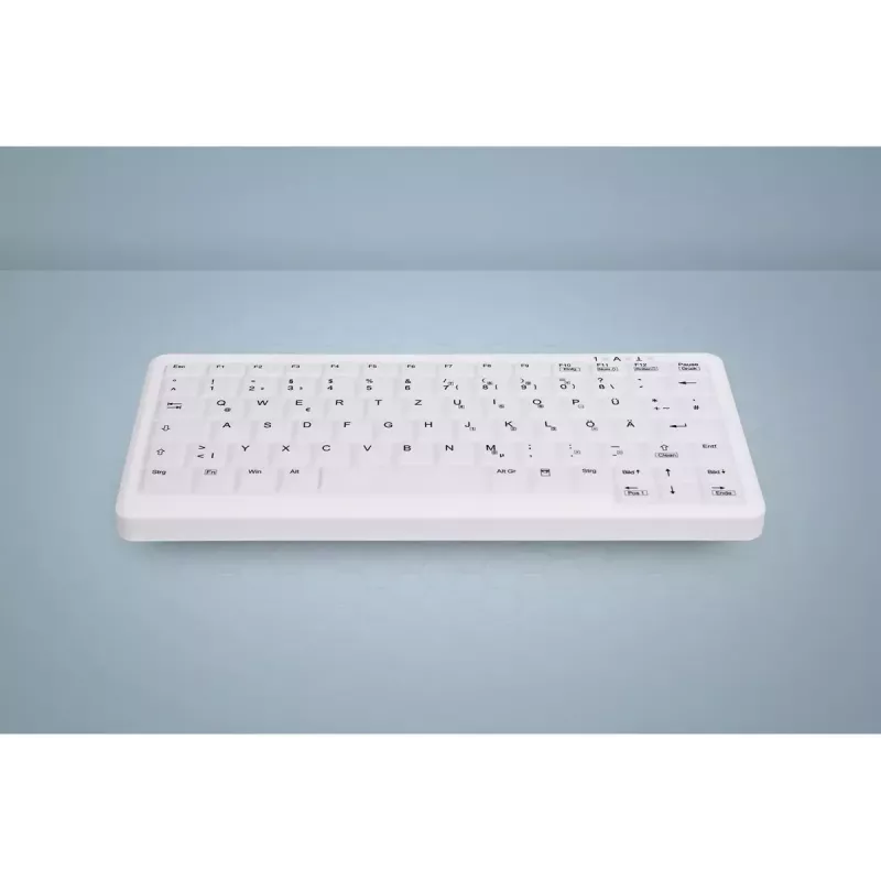 Klaviatuurikate Active Key AK-C4110 — silikoon, saksa paigutus, 291×139×25 mm, valge