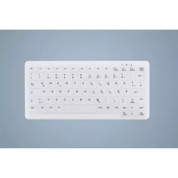 Klaviatuurikate Active Key AK-C4110 — silikoon, saksa paigutus, 291×139×25 mm, valge