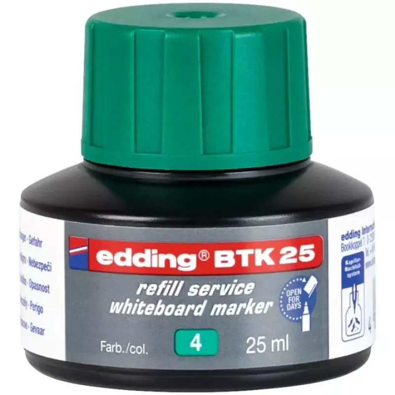 Markeri täiteaine Edding BTK-25 Roheline 25 ml