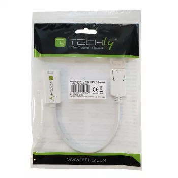 Techly DisplayPort 1.2 isane / HDMI emane adapter 15 cm valge IADAP DP-HDMIF2