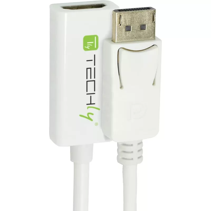 Techly DisplayPort 1.2 isane / HDMI emane adapter 15 cm valge IADAP DP-HDMIF2