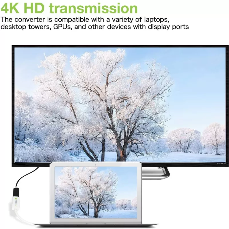 Techly DisplayPort 1.2 isane / HDMI emane adapter 15 cm valge IADAP DP-HDMIF2