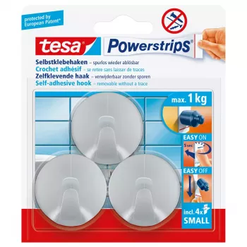 Tesa Powerstrips Hooks Small ROUND universaalne konks