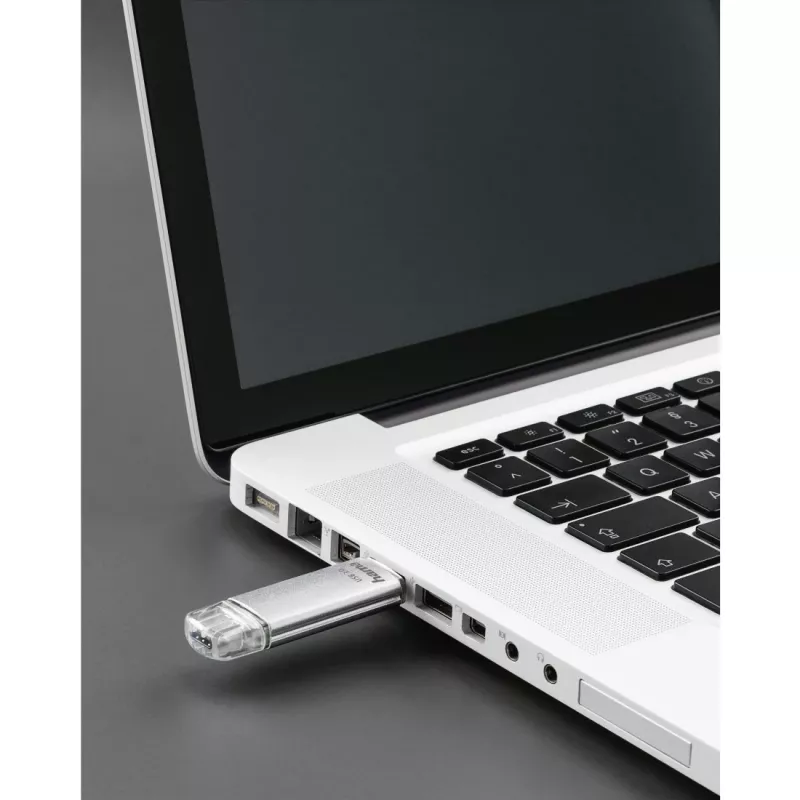 Hama C-Laeta USB-mälupulk 256 GB USB Type-A / USB USB-C 3.2 Gen 1 (3.1 Gen 1) Hõbedane