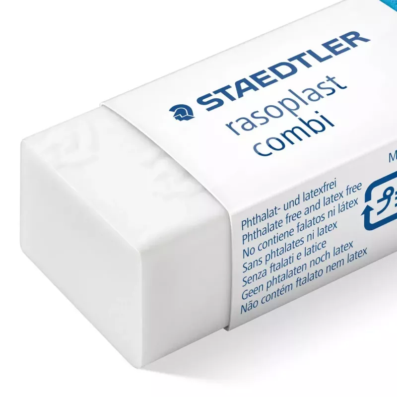 Kustutuskumm Staedtler rasoplast combi 526 BT, valge, 43×19×13 mm, 1 tk