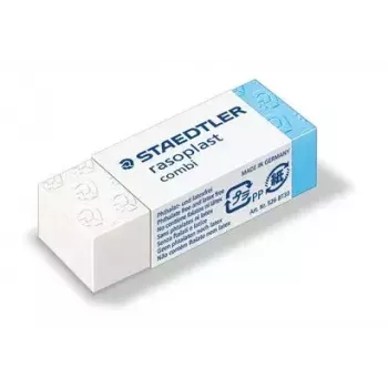 Kustutuskumm Staedtler rasoplast combi 526 BT, valge, 43×19×13 mm, 1 tk