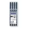 Püs marker Staedtler 31-9WP4GS Must 4 tk