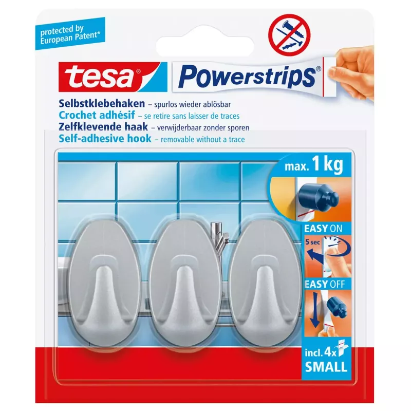 Universaalne konks Tesa Powerstrips Hooks Small OVAL