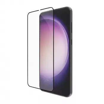 dbramante1928 eco-shield - Galaxy S23 - musta äärega karastatud klaasist ekraanikaitse