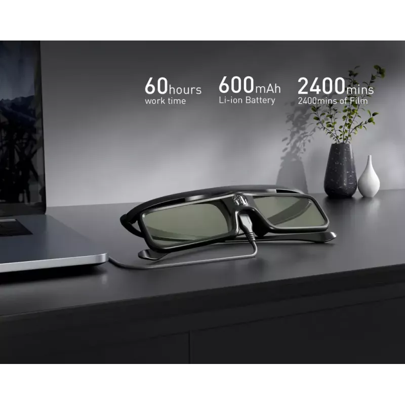 DANGBEI aktiivsed stereoskoopilised 3D-prillid, Micro-USB, must