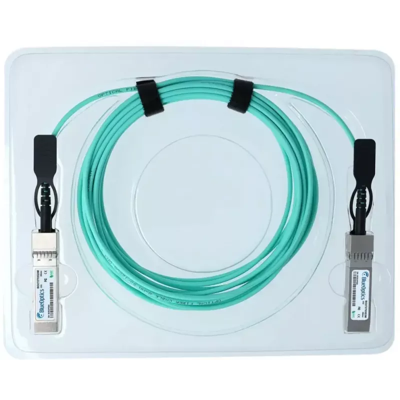 BlueOptics SFP28 aktiivne optiline kaabel UACC-AOC-SFP28-25M-BO, 25 m, SFP28–SFP28, aqua