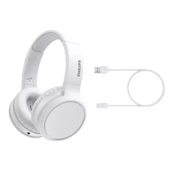 Philips 5000 seeria TAH5205WT/00 kõrvaklapid/peakomplekt Juhtmevaba Peakomplekti-raam Muusika USB USB-C Bluetooth Valge