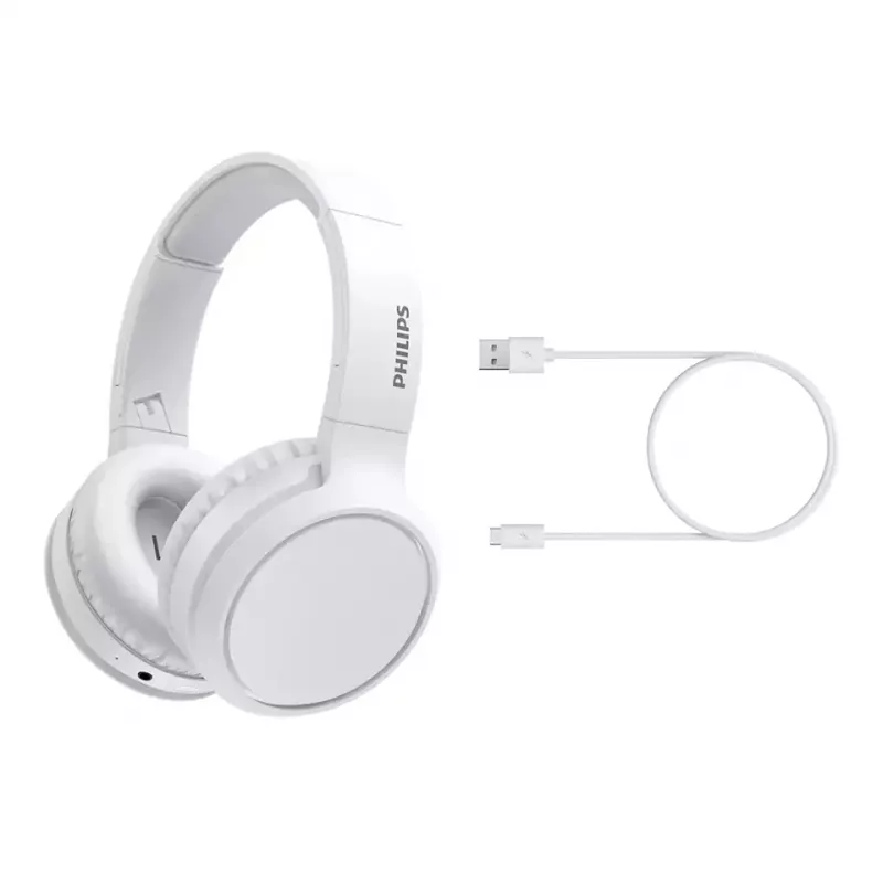 Philips 5000 seeria TAH5205WT/00 kõrvaklapid/peakomplekt Juhtmevaba Peakomplekti-raam Muusika USB USB-C Bluetooth Valge