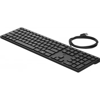 Klaviatuur HP Wired Desktop 320K — Täissuuruses USB, membraan, must