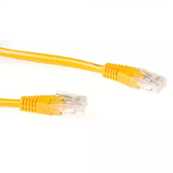 ACT kollane 0,5 m U/UTP CAT6 ühenduskaabel RJ45-pistikutega